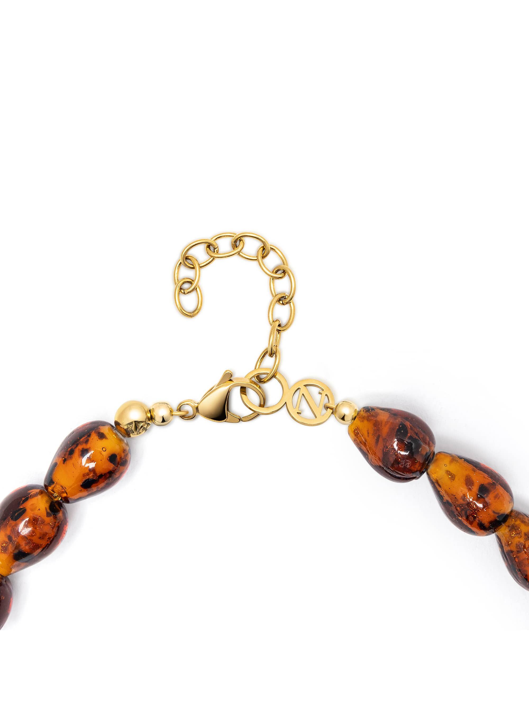 Women's Amber Beaded Necklace