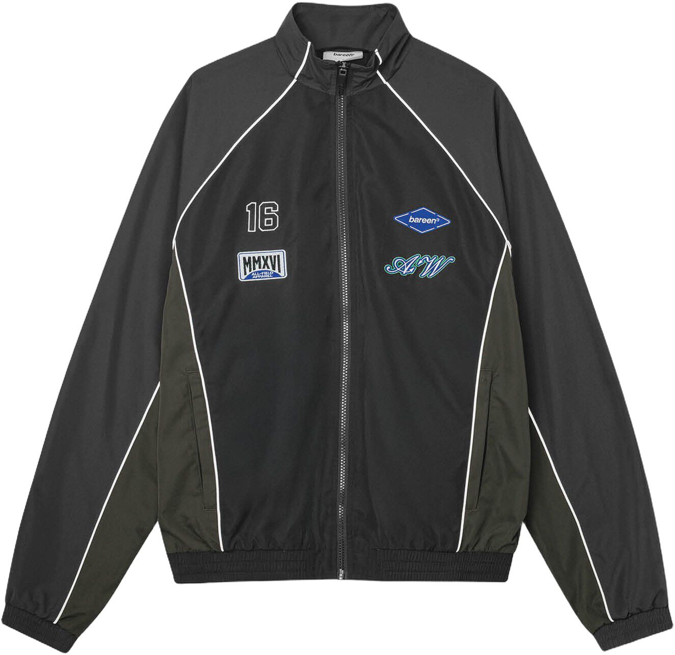 Oversized Track Jacket - Two-Tone