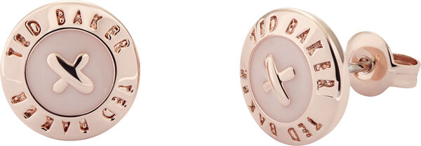 EISLEY: ENAMEL MINI BUTTON EARRING