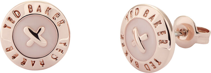 EISLEY: ENAMEL MINI BUTTON EARRING