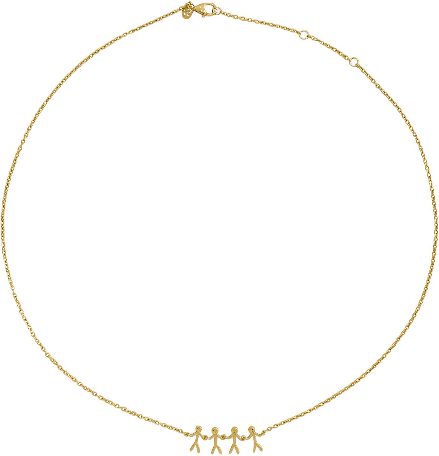 Together Family 4 necklace - GP