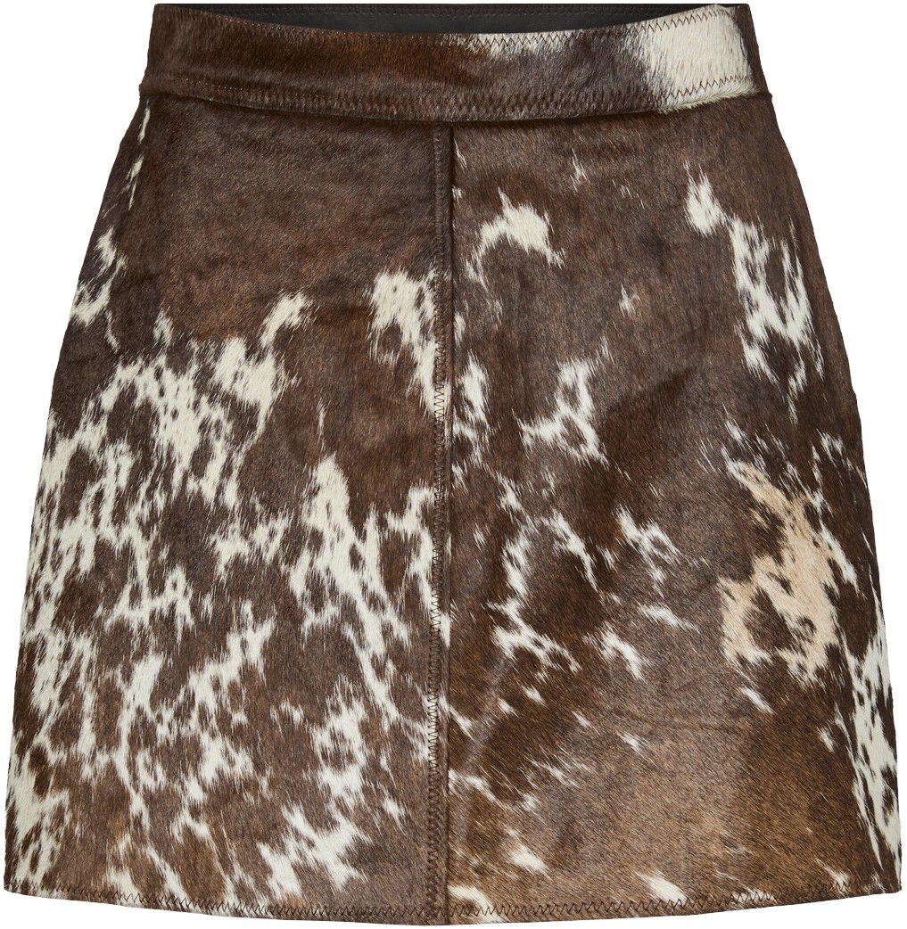 YASCAROLINE HW COW LEATHER SKIRT -