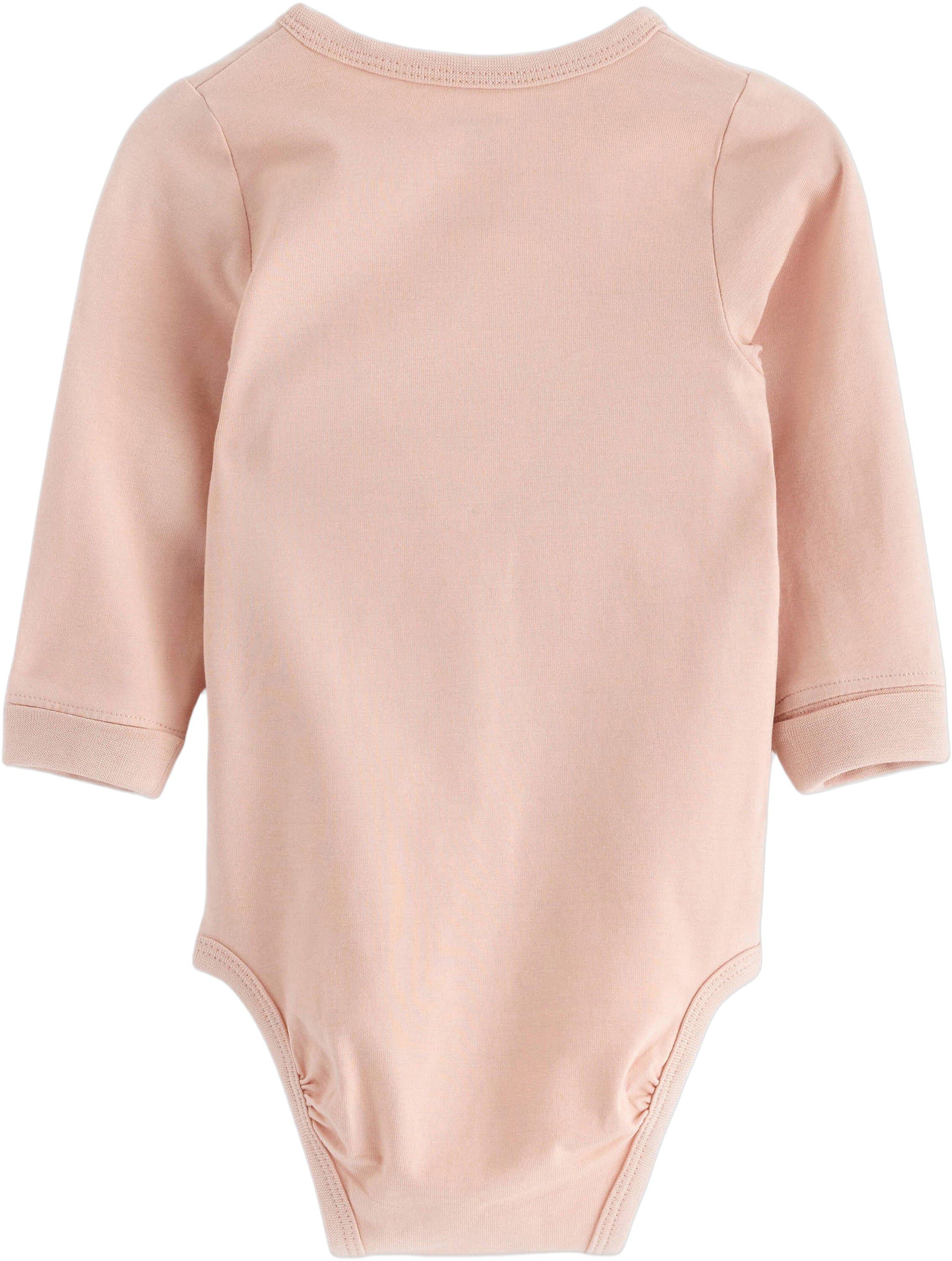 Cotton jersey wrap bodysuit with lo