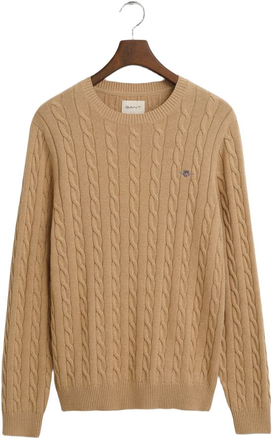 COTTON CABLE C-NECK