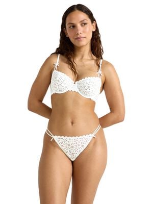 G-streng med broderie anglaise