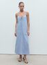 Strappy denim dress