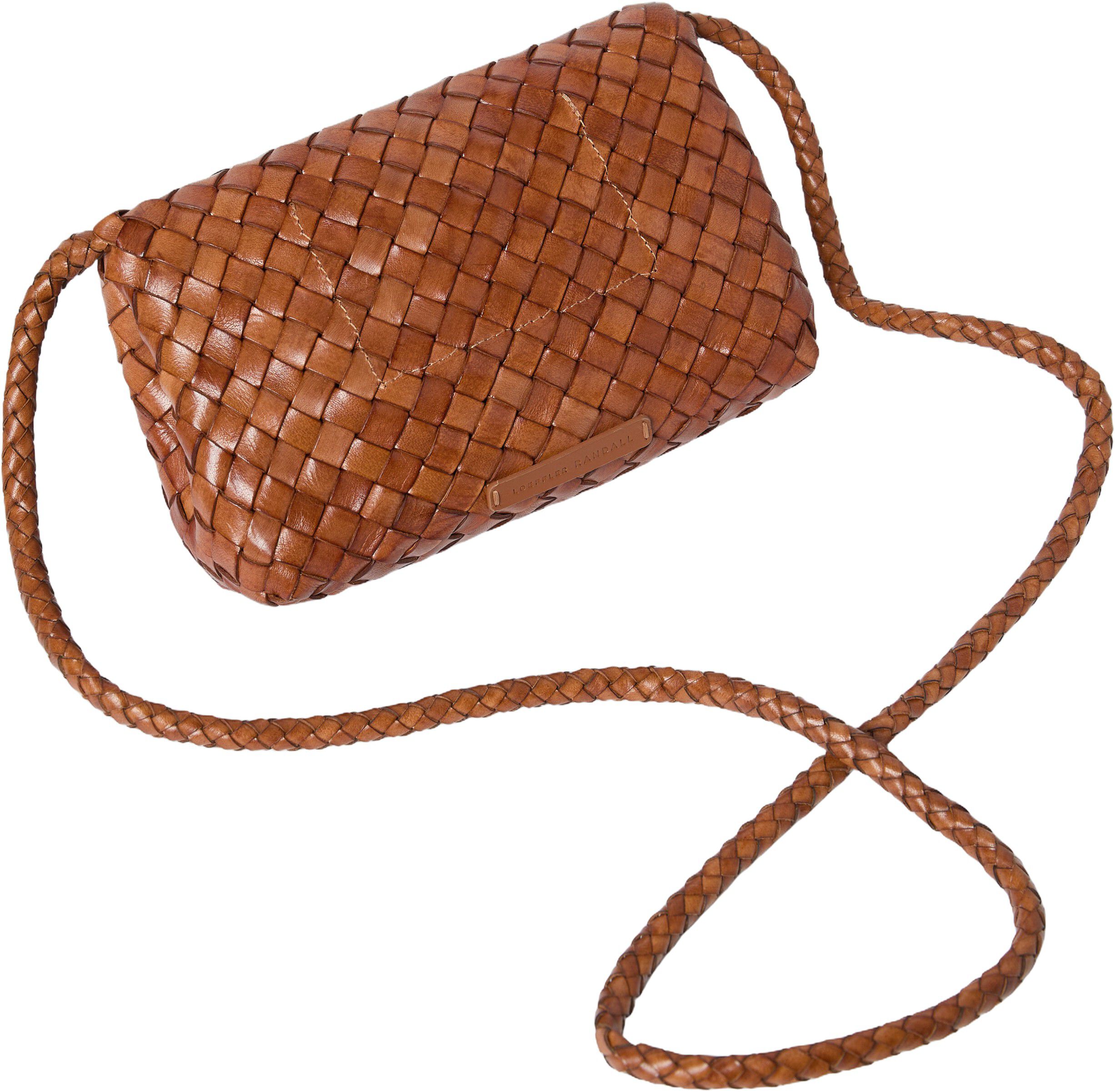 VINNIE WOVEN LEATHER CROSSBODY