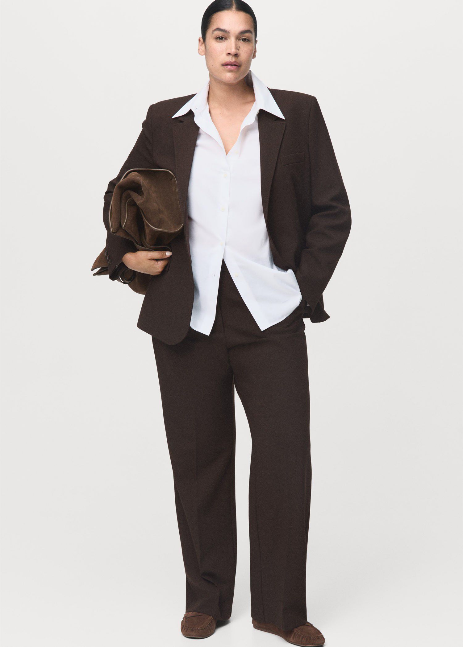 Straight-fit suit jacket