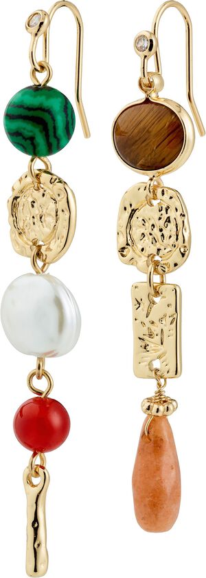 SENSE øreringe guldbelagt/multi