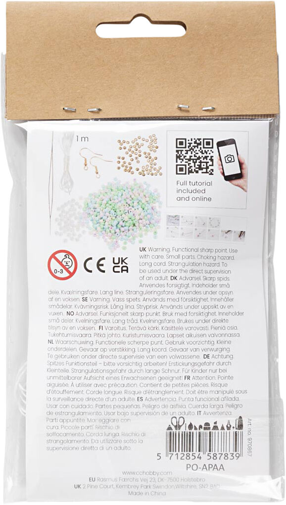 Mini DIY Kit Smykker, Elastikarmb&aring;nd og &oslash;rering