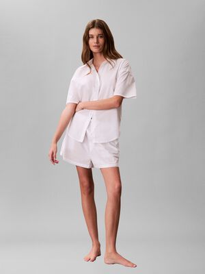 RELAXED POPLIN SS SHIRT