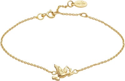 Peace bracelet VERMEIL (925 Sterling silver gold plated 2.5 micron)