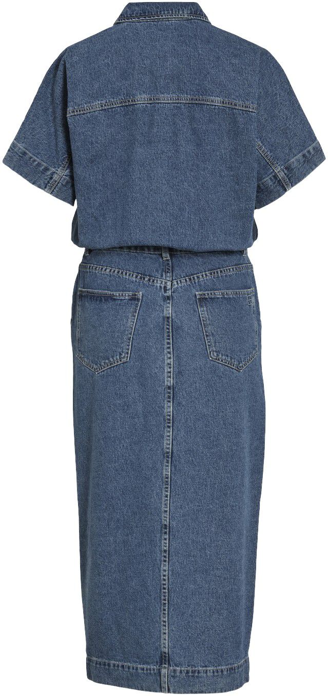 Roujolie Ss Midi Denim Dress