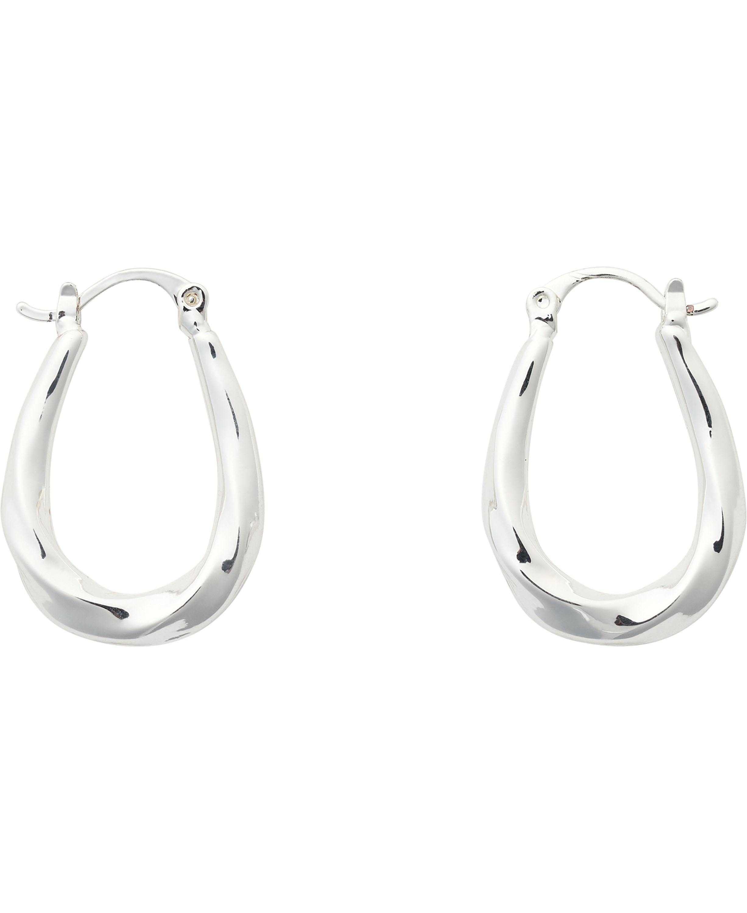 Embossed hoop earrings
