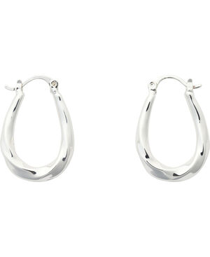 Embossed hoop earrings