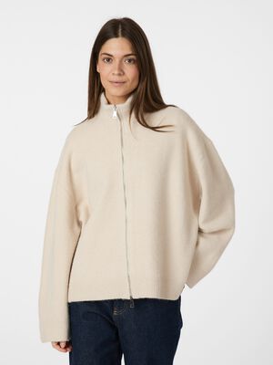 Asley Zip Knit Cardigan