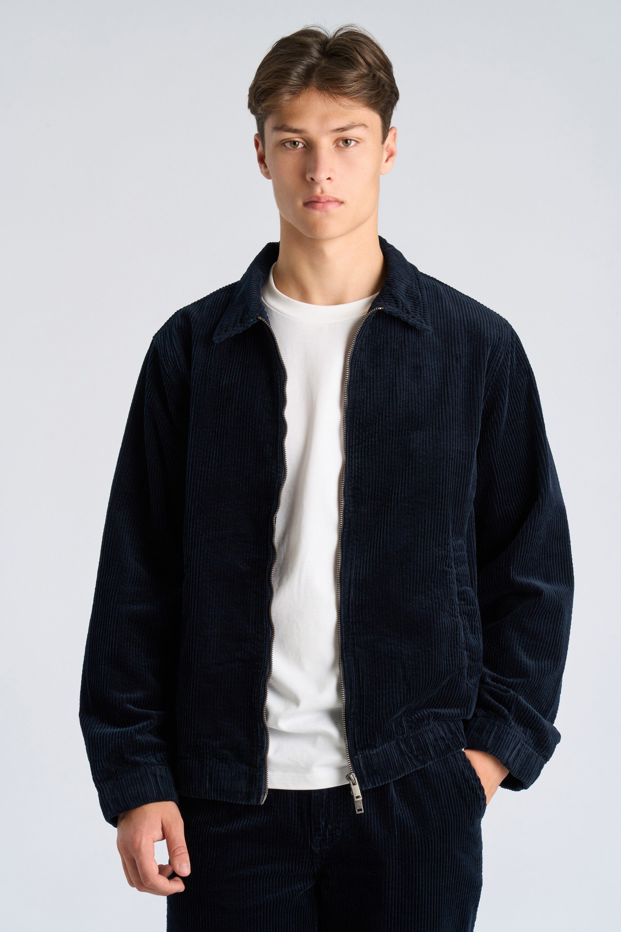 Corduroy zip jacket