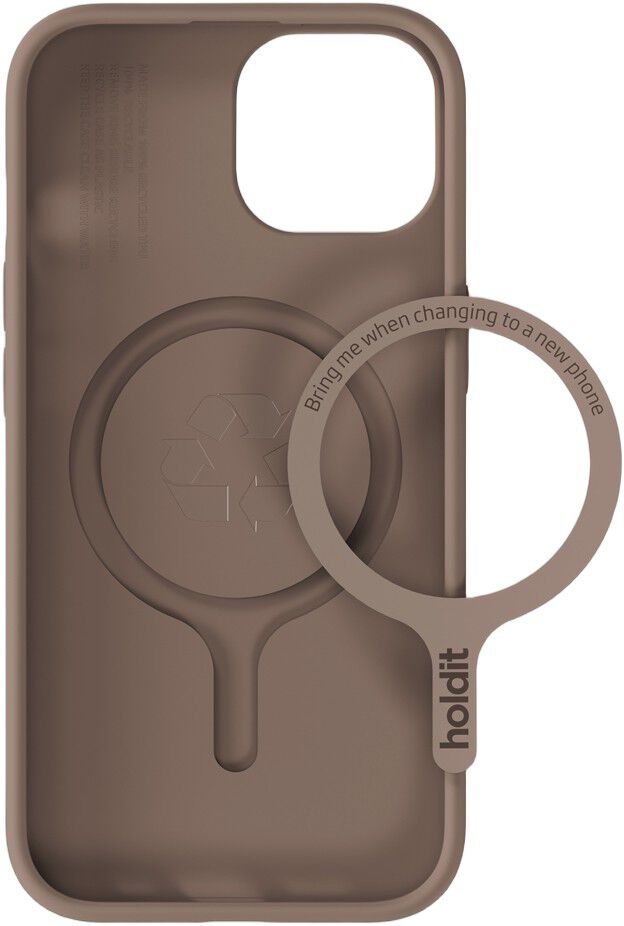 Soft Magsafe Case iPhone 15/14/13 Mocha Brown