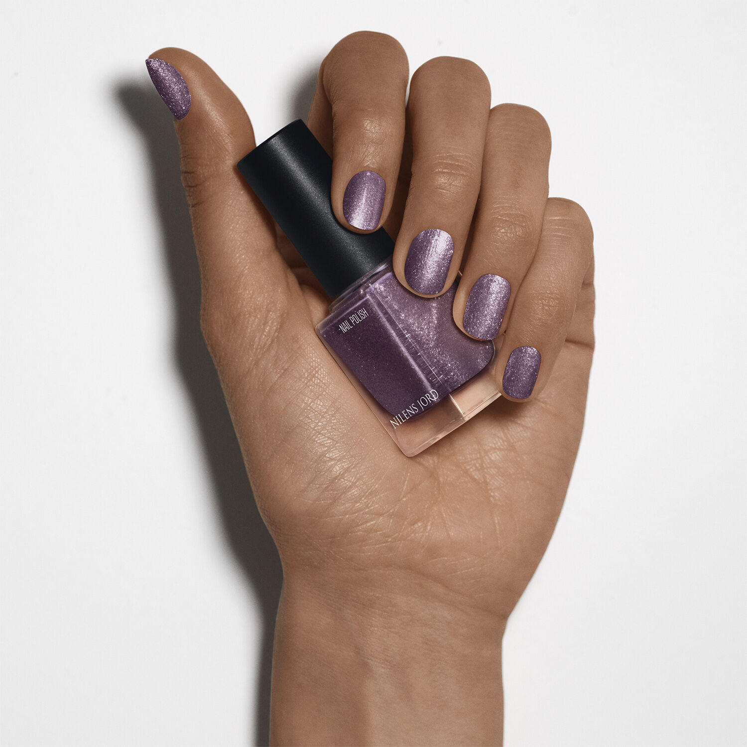 Nail Polish Purple Glitter