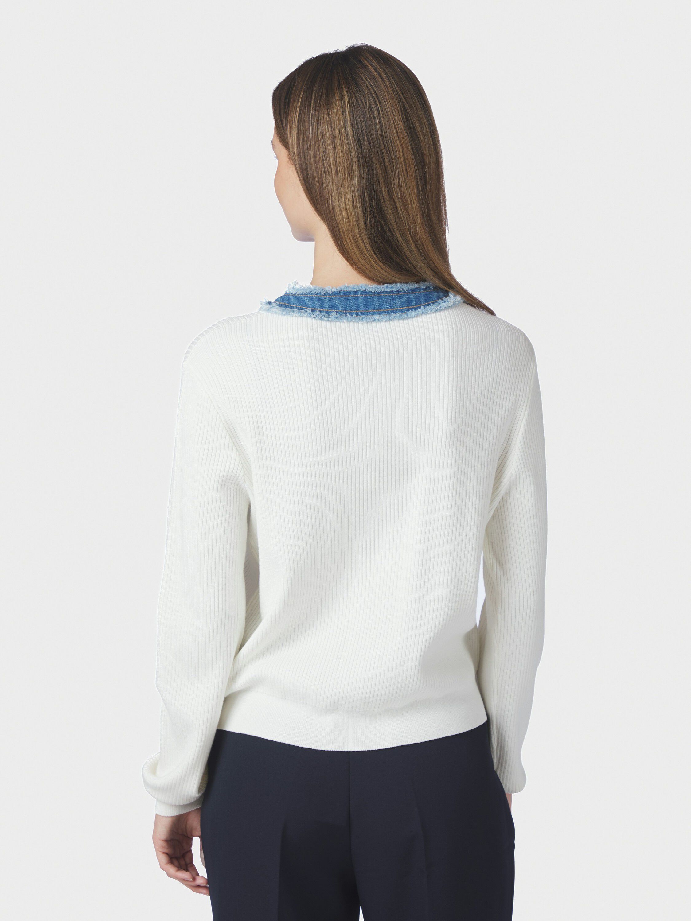 Zelma Knit Denim Cardigan