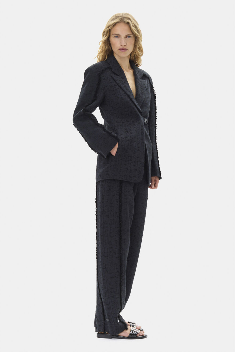 Boucle Suiting Blazer