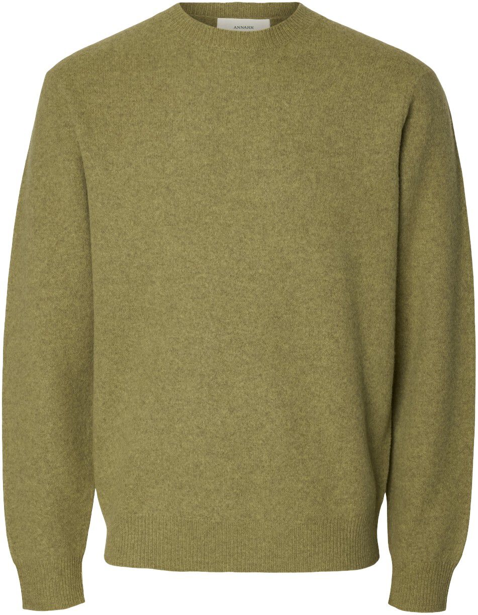 ANRRAGI LS KNIT WOOL CREW NECK