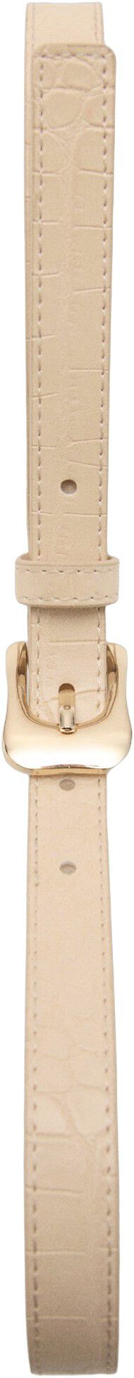 Croco faux-leather belt