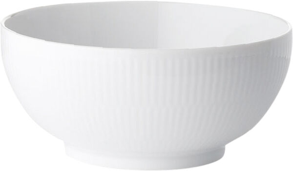 White Fluted 47 cl skål