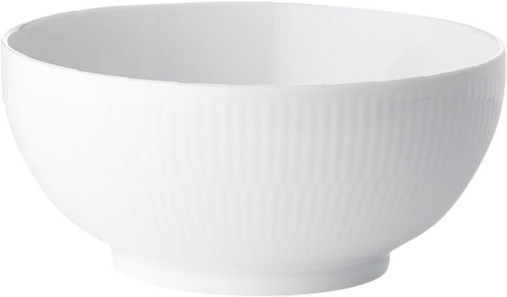 White Fluted 47 cl skål