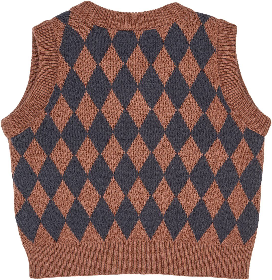 Harlequin knit vest baby
