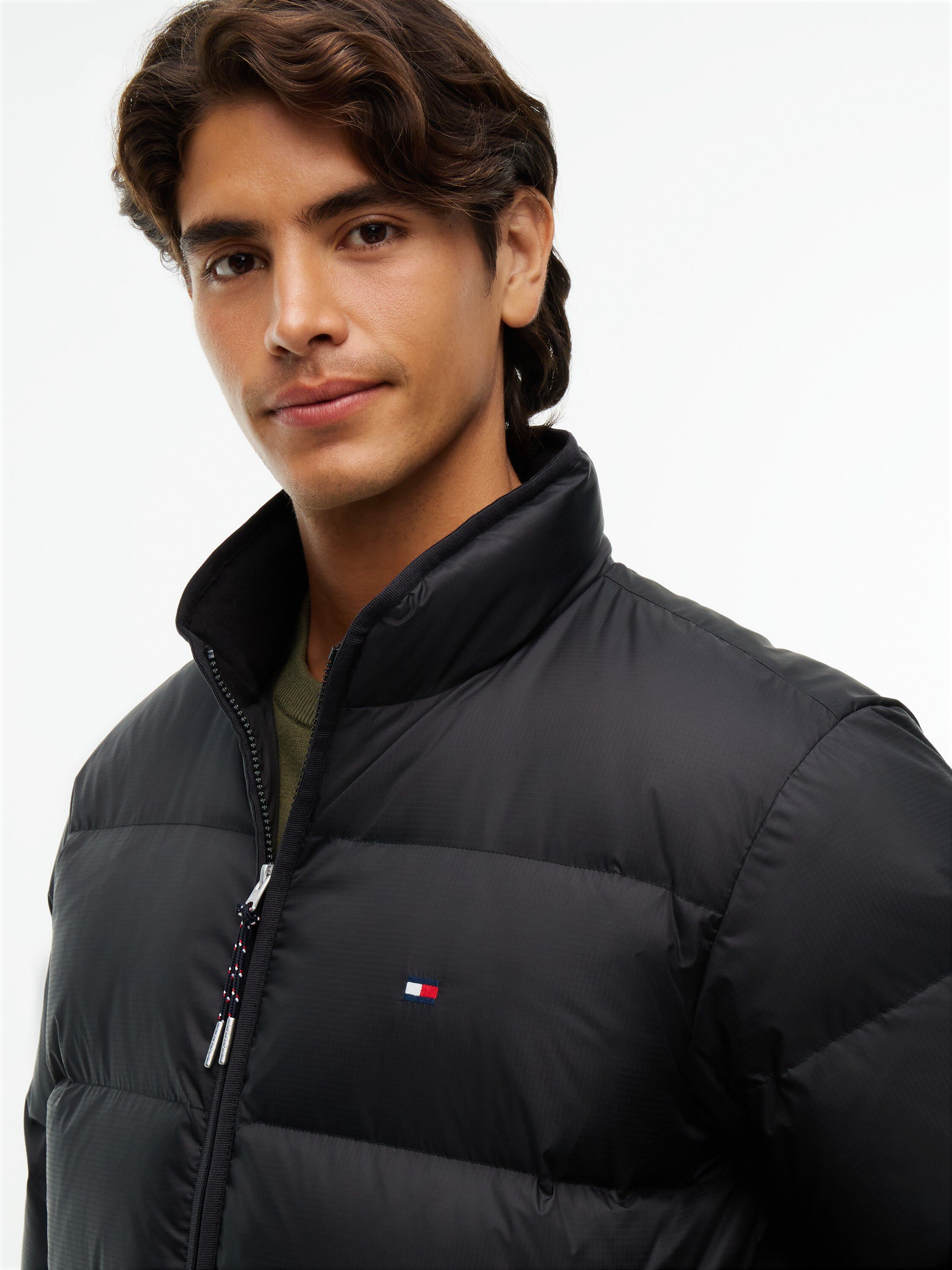 Stand-Up Collar Ripstop Down Puffer Jacket