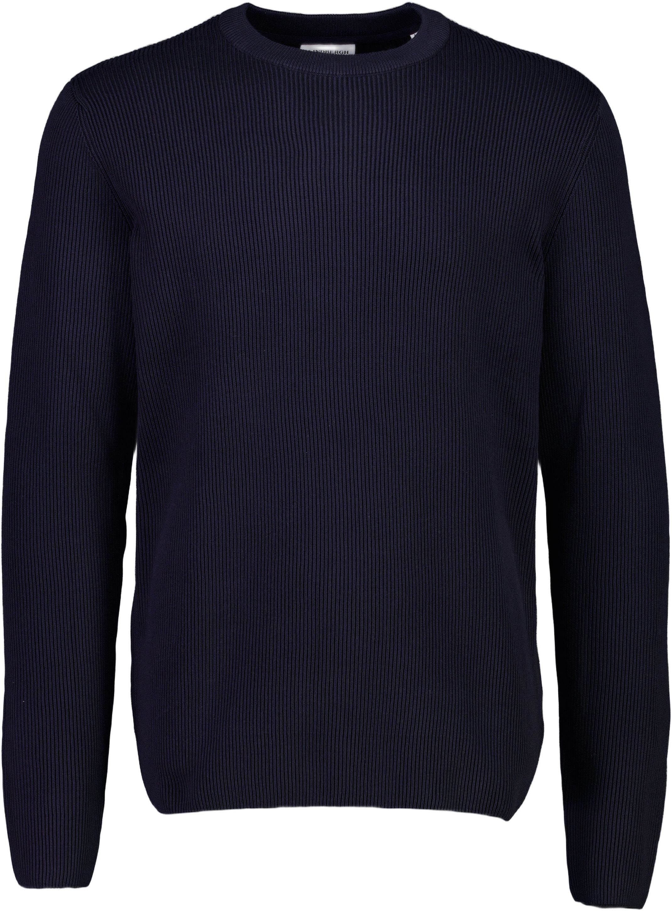 Rib knitted o-neck knit