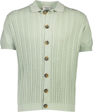 Knitted S/S cable cardigan