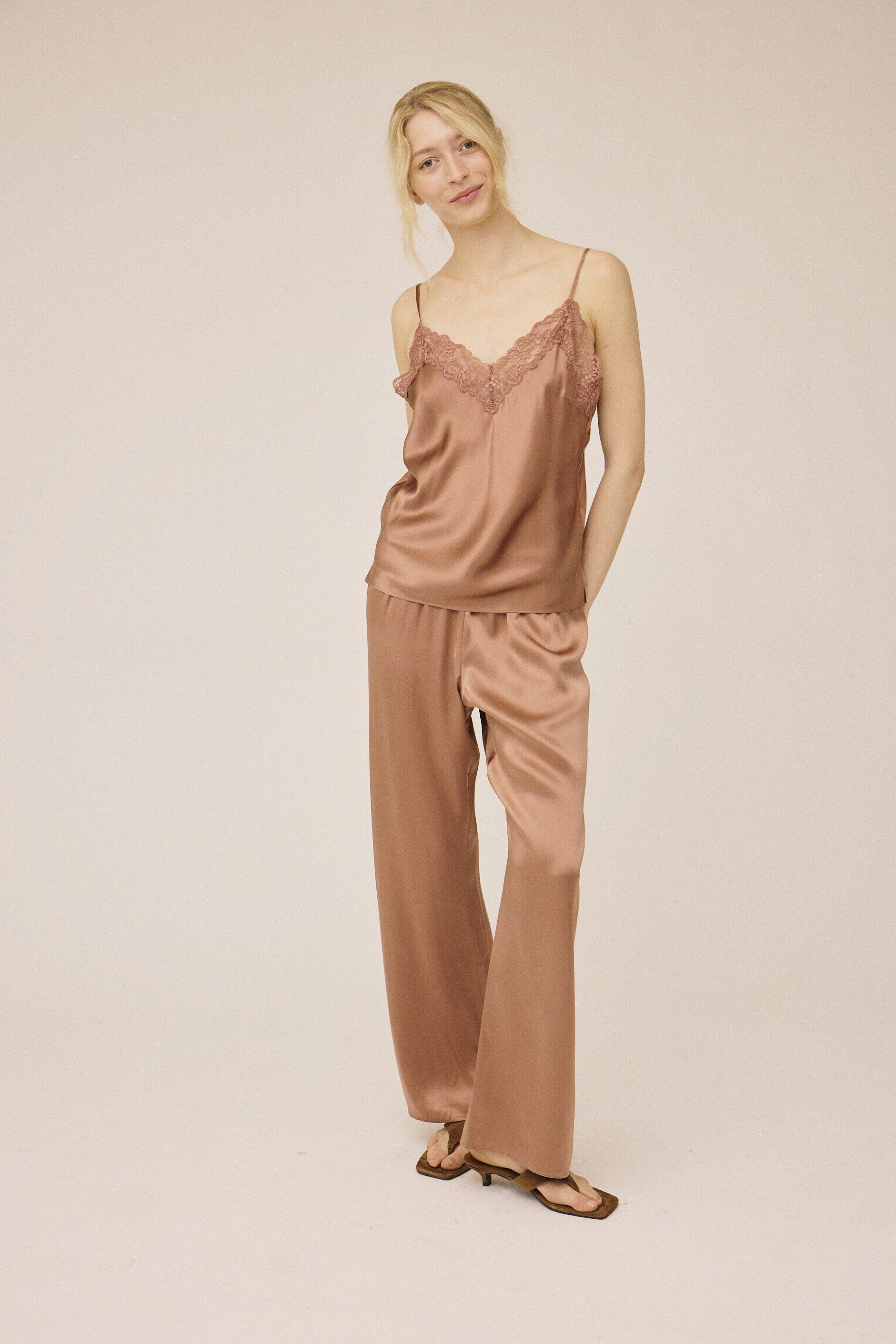 Moon 2 G - Regular Pyjamas Trousers, 100% Silk