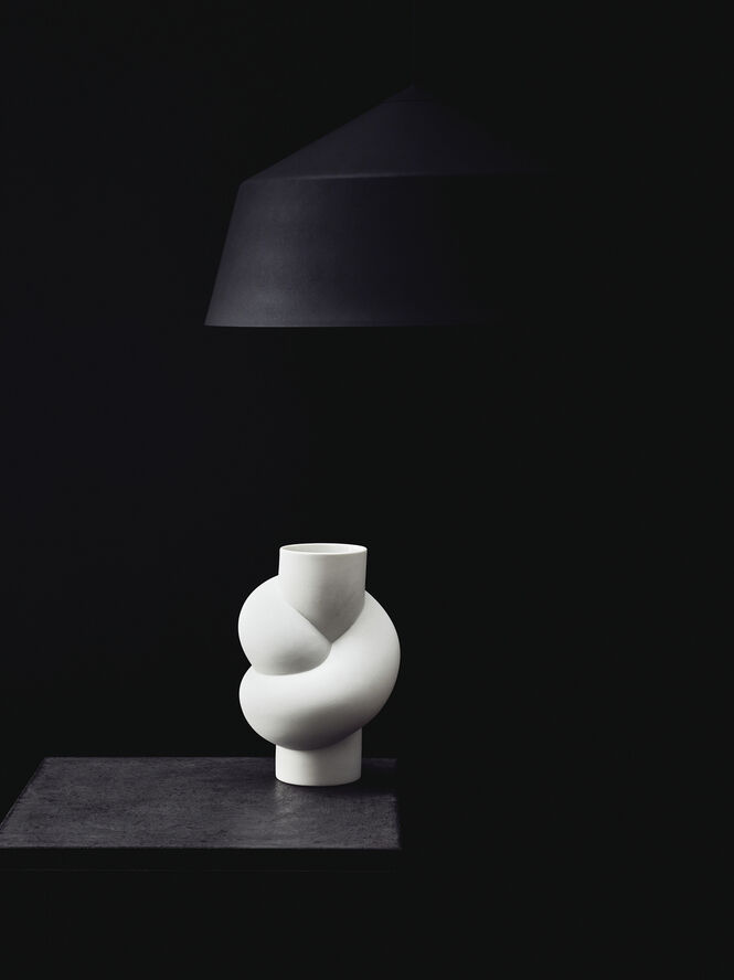 Vase 25cm, White, Node