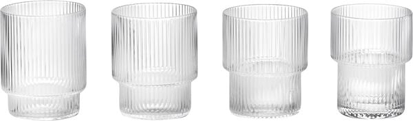 Ripple Glasses - Set of 4 - Clear