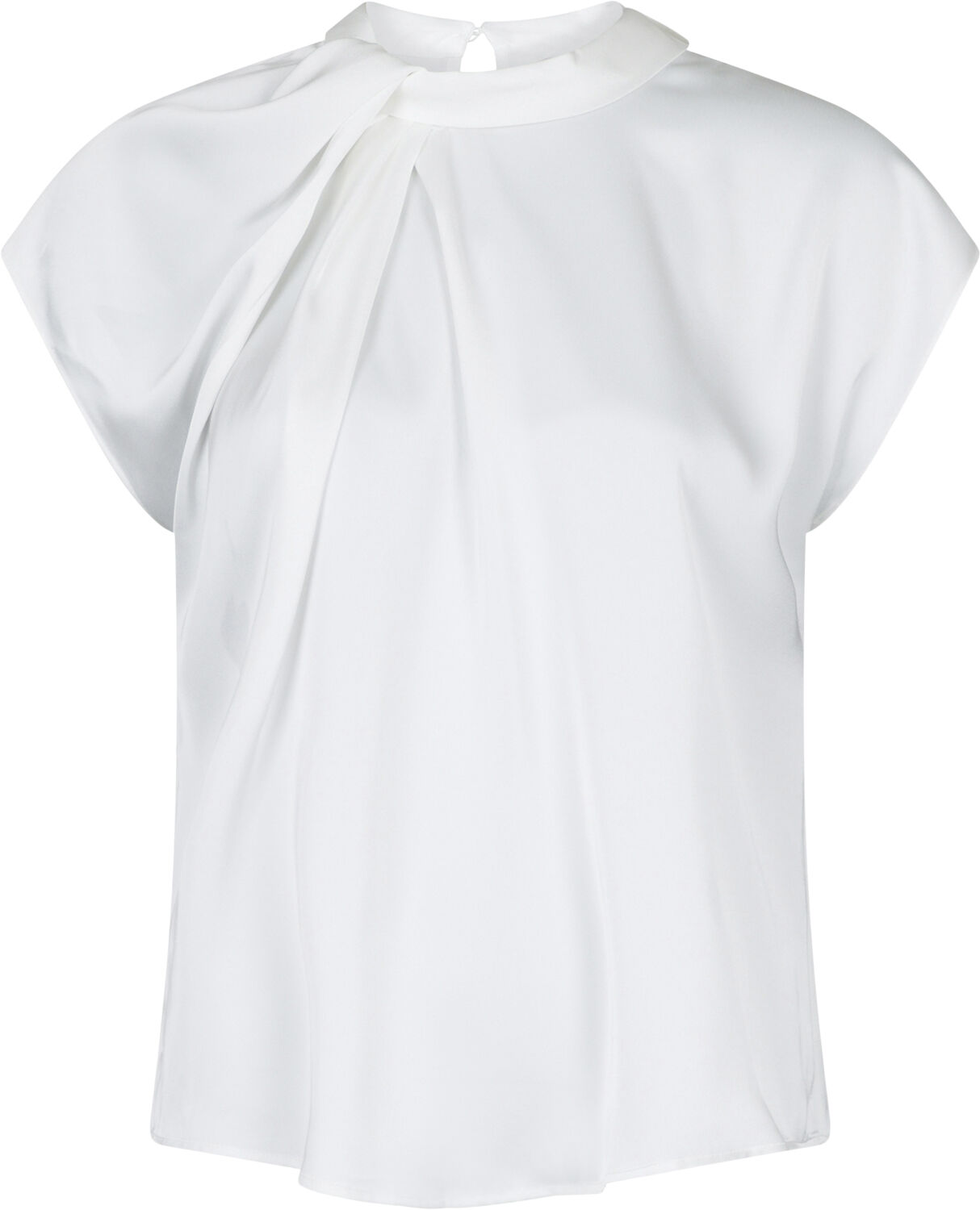 Fleur Drapy Satin Blouse