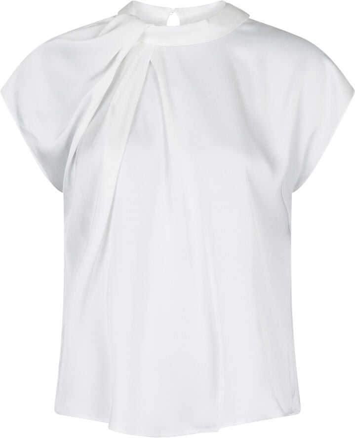 Fleur Drapy Satin Blouse