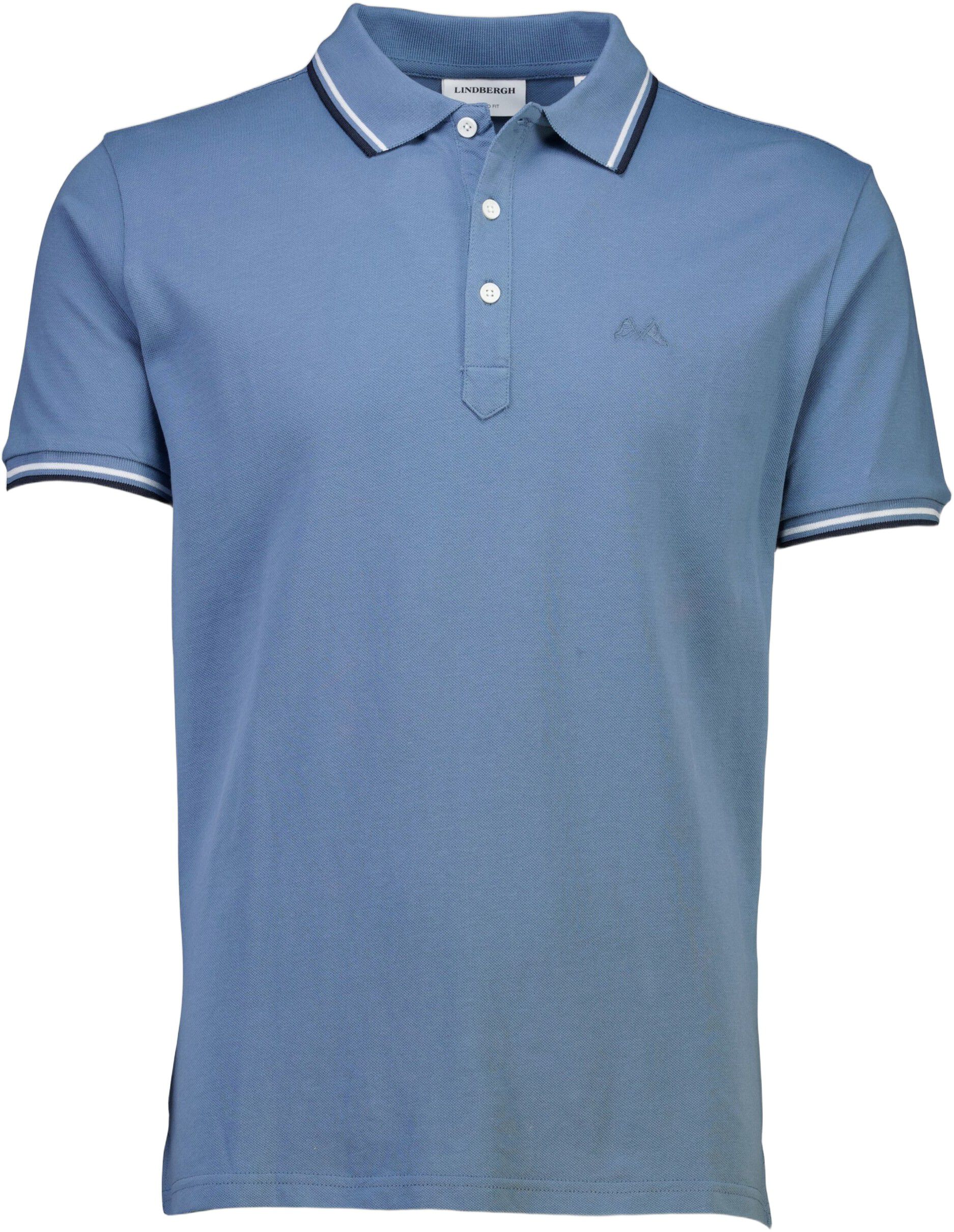 Polo shirt w. contrast piping