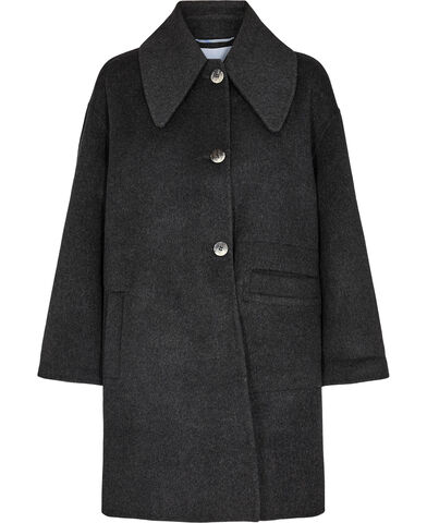 Wool Wide Collar Coat