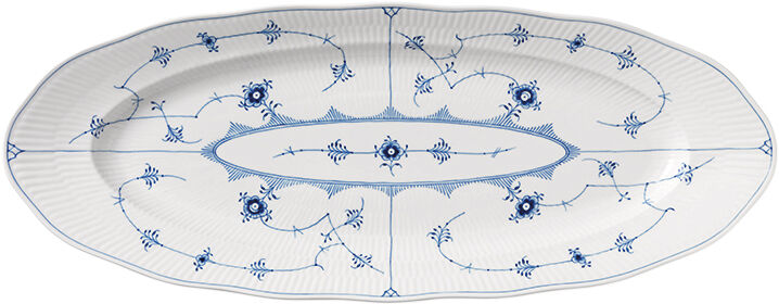 Musselmalet Riflet fad 60 cm