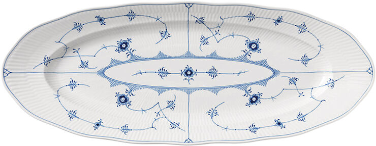 Musselmalet Riflet fad 60 cm