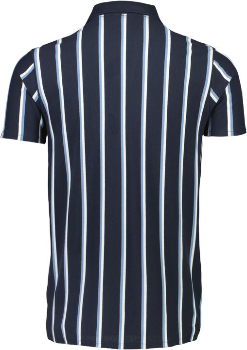 Striped piqué polo shirt S/S