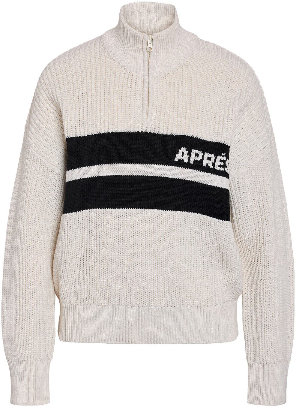 NMSTINA L/S HIGH NECK HALF ZIP KNIT