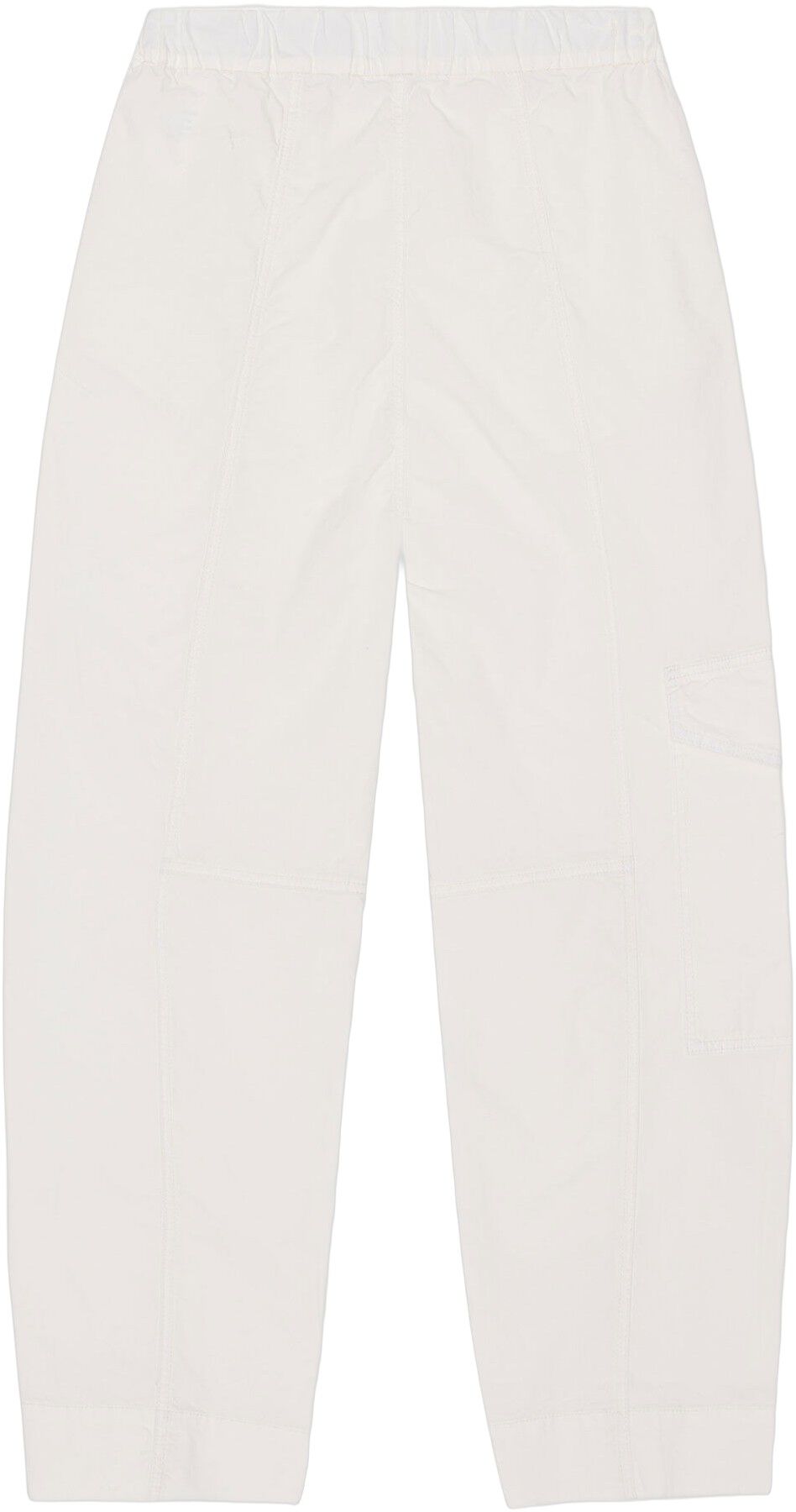 Washed Cotton Canvas Elasticated Cu