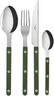 Bistrot Solid / 4 pieces cutlery set / Green
