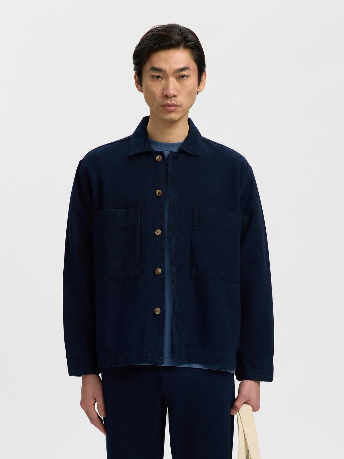 Slhrelaxed Paz Db 803 Denim Overshirt