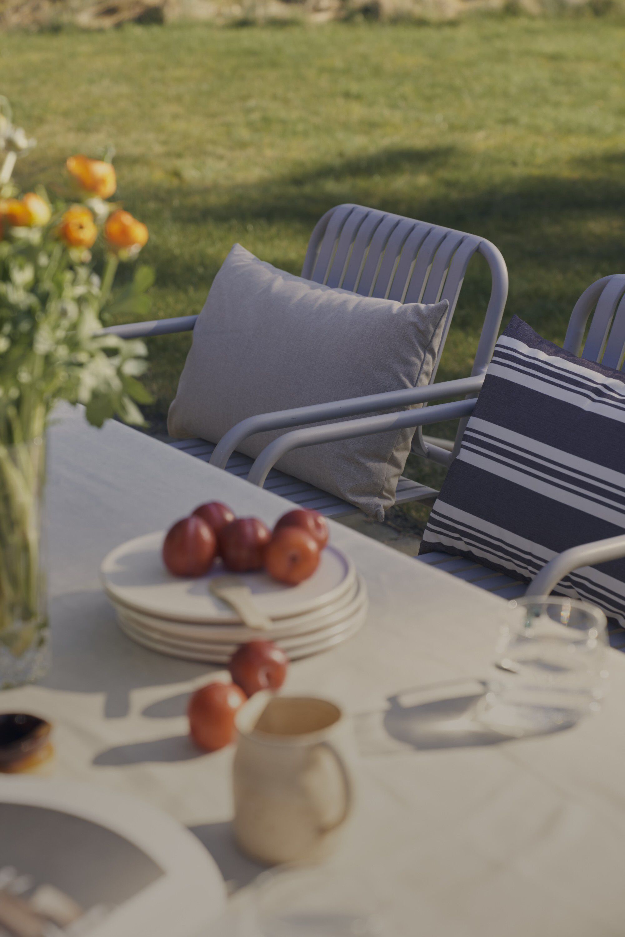 Fossflakes utomhuskudde 40x60 cm. Sand