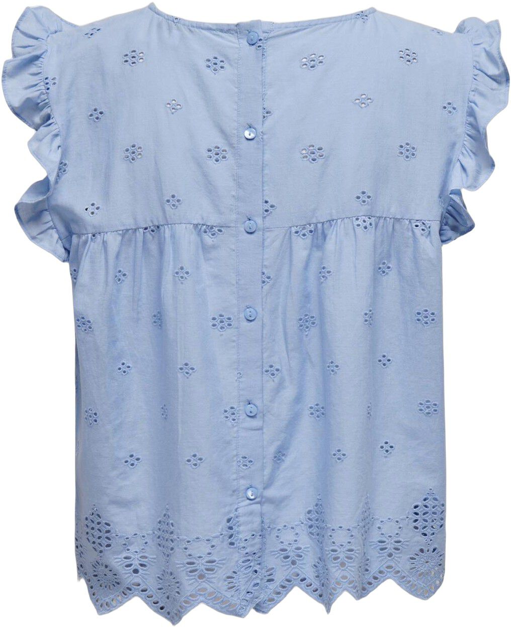 ONLSILLA LIFE S/L FRILL TOP WVN NOO