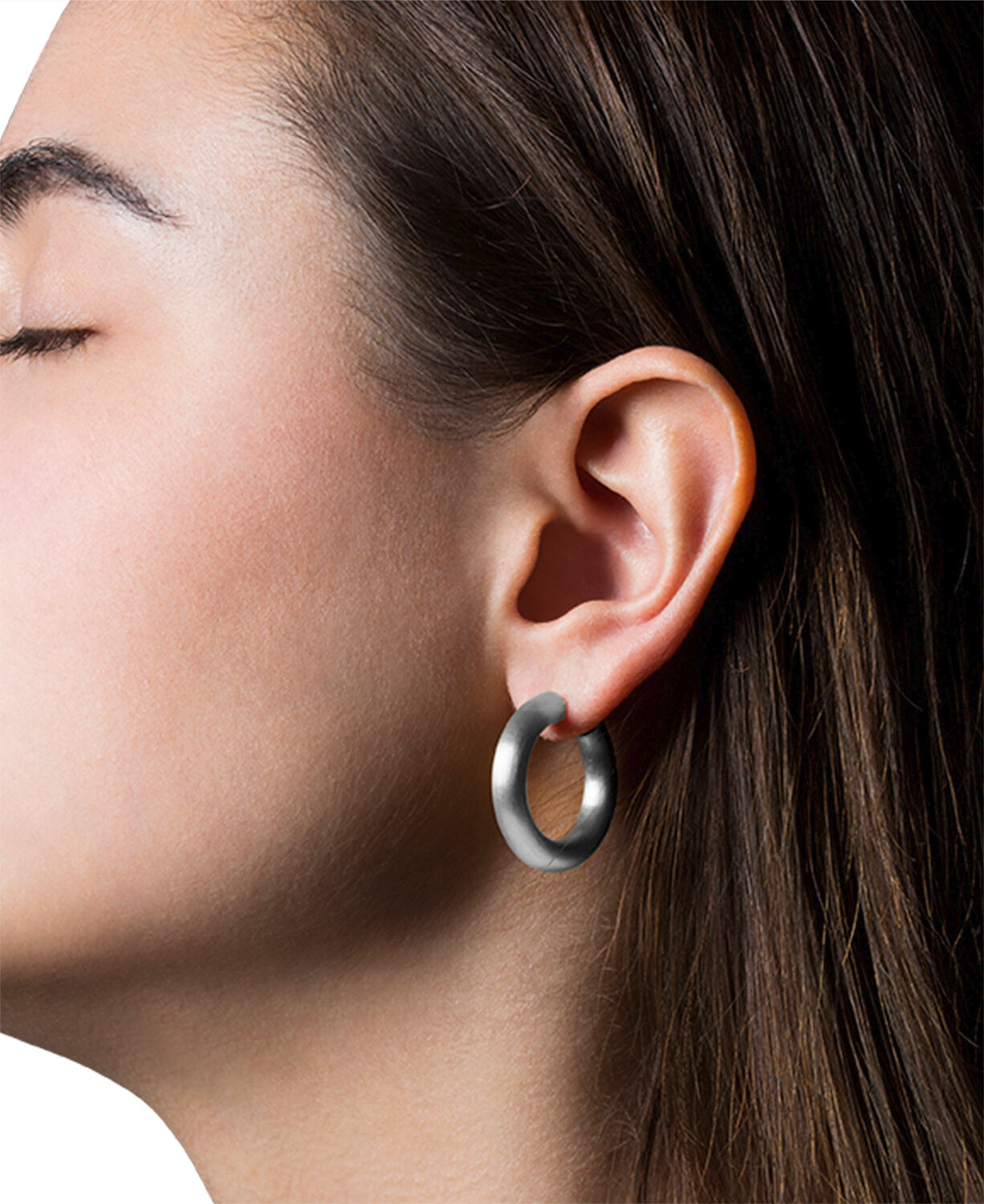 Chunky Hoop, Sterling silver